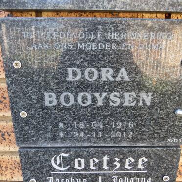 BOOYSEN Dora 1916-2012