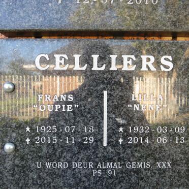 CELLIERS Frans 1925-2015 & Lilla 1932-2014 