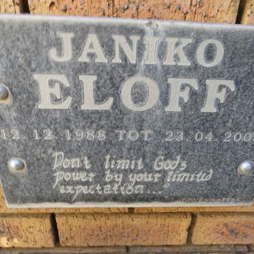 ELOFF Janiko 1988-2008