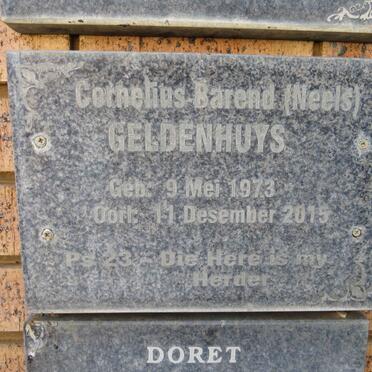 GELDENHUYS Cornelius Barend 1973-2015