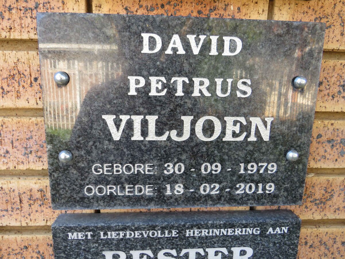 VILJOEN David Petrus 1979-2019