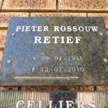 RETIEF Pieter Rossouw 1946-2010
