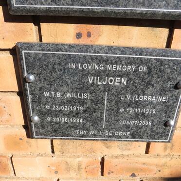 VILJOEN W.T.B. 1919-1984 & L.V. 1916-2006