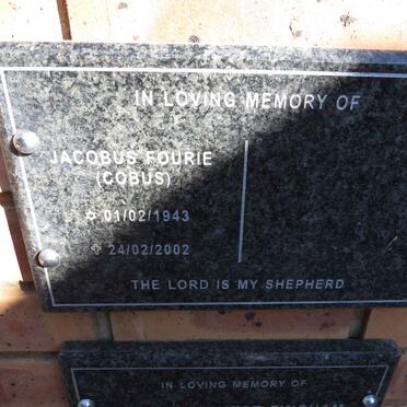 FOURIE Jacobus 1943-2002