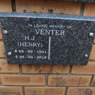 VENTER H.J. 1941-2018