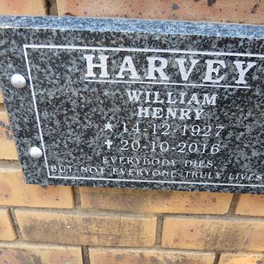 HARVEY William Henry 1927-2016