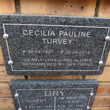 TURVEY Cecilia Pauline 1927-2014