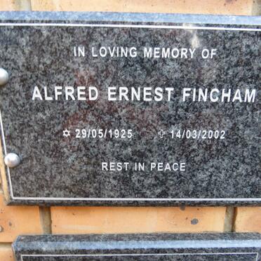 FINCHAM Alfred Ernest 1925-2002