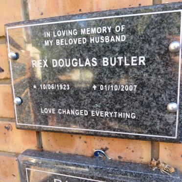 BUTLER Rex Douglas 1923-2007