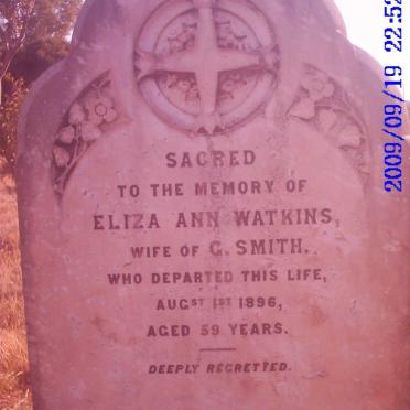SMITH Eliza Ann nee WATKINS -1896