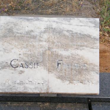 FOURIE Cassie 1923-199?