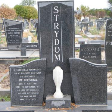STRYDOM Jan Christiaan 1914-1981