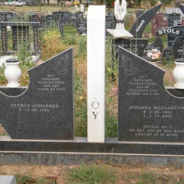 ?OY Petrus Johannes 1923- &amp; Johanna Margaretha 1923-2003