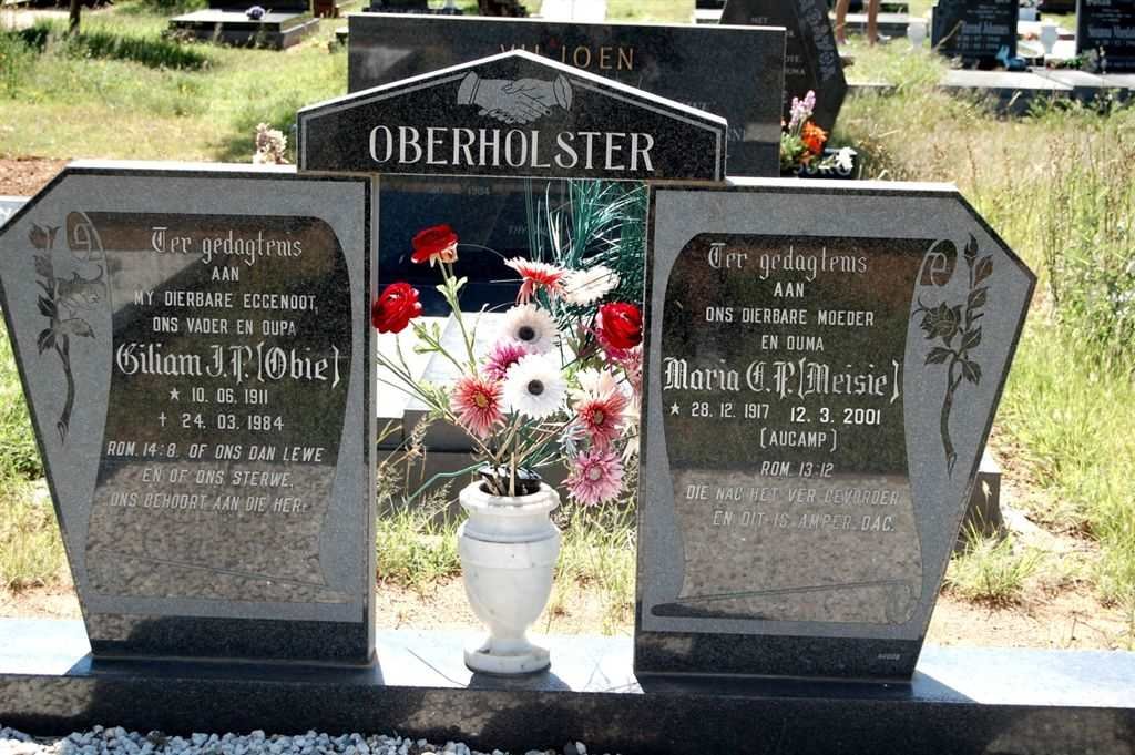 OBERHOLSTER Giliam J.P. 1911-1984 &amp;  Maria A.P. AUCAMP 1917-2001