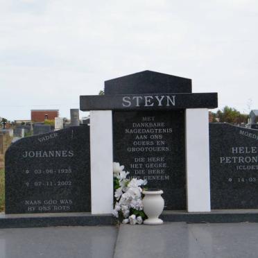 STEYN Johannes 1925-2002 &amp; Helena Petronella CLOETE 1930-
