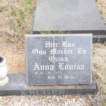 KRUGER Anna Louisa 1920-1990