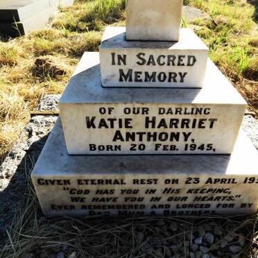 ANTHONY Katie Harriet 1945-1951