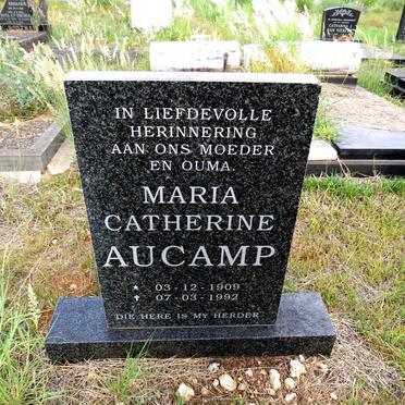 AUCAMP Maria Catherine 1909-1992