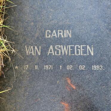 ASWEGEN Carin, van 1971-1993