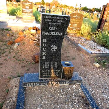 BUCKS Rosy Magdelena 1929-2017