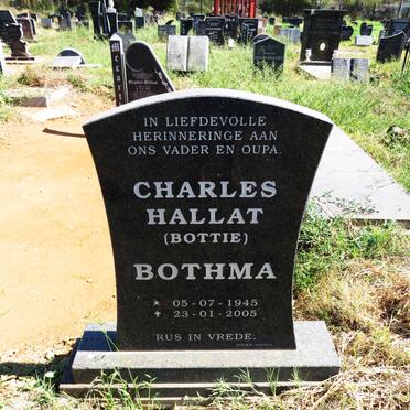 BOTHMA Charles Hallat 1945-2005