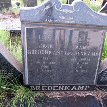 BREDENKAMP Jack 1899-1969 & Anna BRUWER 1890-1984