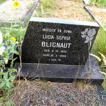 BLIGNAUT Lucia Sophia 1925-2014