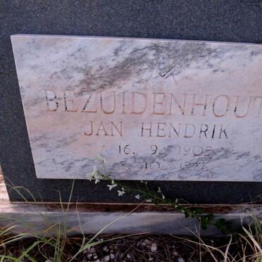 BEZUIDENHOUT Jan Hendrik 1905-1976