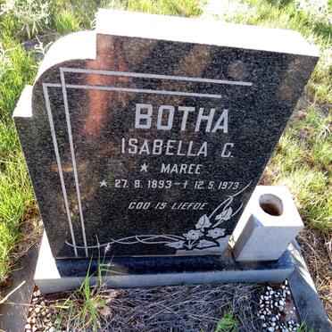 BOTHA Isabella C. nee MAREE 1893-1973