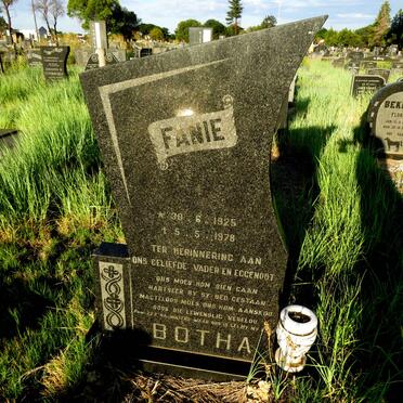 BOTHA Fanie 1925-1978