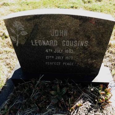 COUSINS John Leonard 1893-1973