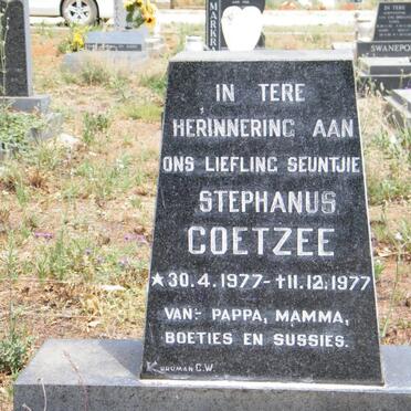 COETZEE Stephanus 1977-1977