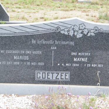 COETZEE Marius 1895-1969 &amp; Maynie 1898-1977