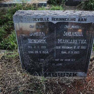 COMBRINK Johan Hendrik 1881-1954 & Johanna Margaretha HOOGMAN 1885-1963