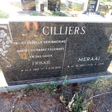 CILLIERS Frikkie 1912-1974 & Meraai 1912-2000