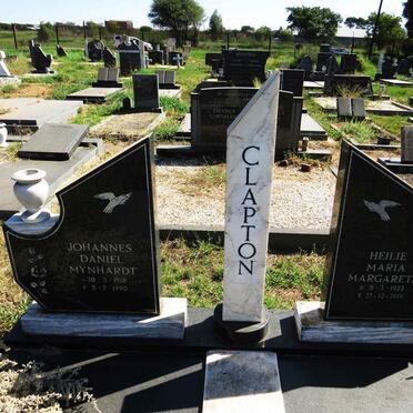 CLAPTON Johannes Daniel Mynhardt 1918-1990 & Heilie Maria Margareta 1922-2010