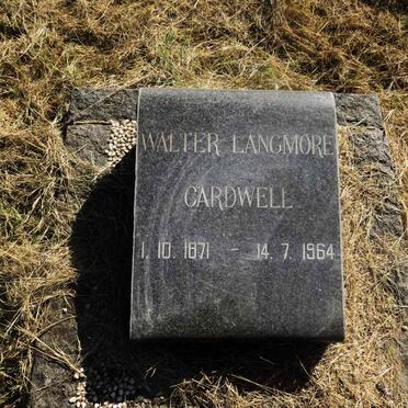 CARDWELL Walter Langmore 1871-1964