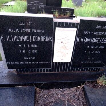 COMBRINK F.H. 1908-1977 & M.H. 1907-1985