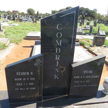 COMBRINK Reuben R. 1915-1981 & Sylvia LEAMY 1926-1987 