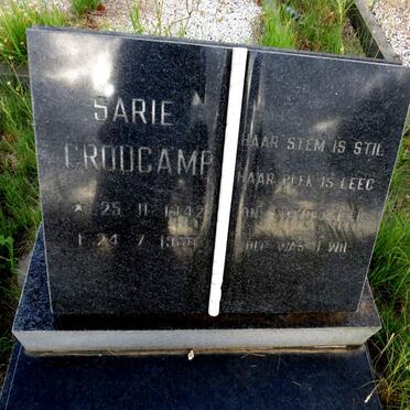 CROUCAMP Sarie 1942-1980