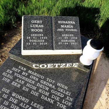 COETZEE Gert Lukas Roos 1935-2019 & Susanna Maria FOURIE 1938-2021