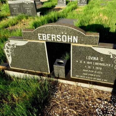 EBERSOHN Lovina C. nee OBERHOLZER 1914-1979