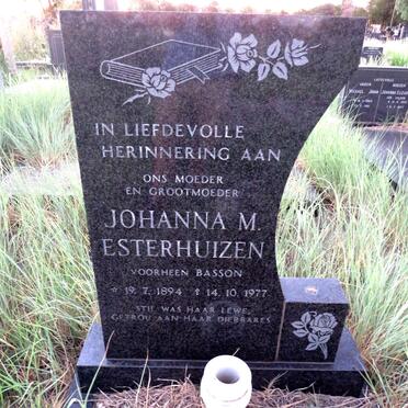 ESTERHUIZEN Johanna M. BASSON 1894-1977