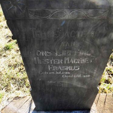 ERASMUS Hester Magrieta 1918-1933