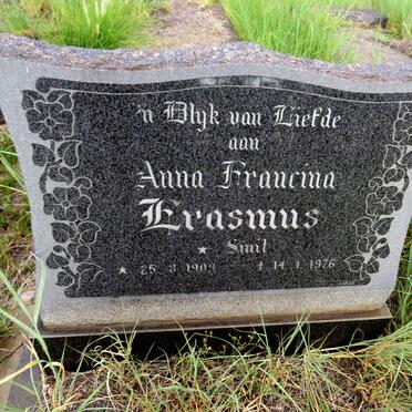 ERASMUS Anna Francina nee SMIT 1903-1976
