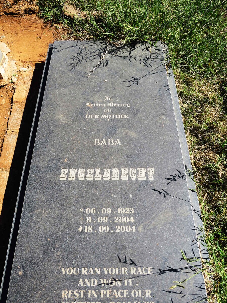 ENGELBRECHT Baba 1923-2004