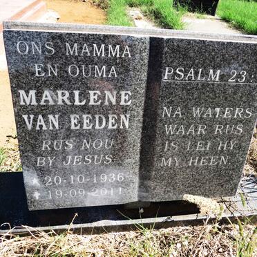 EEDEN Marlene, van 1936-2011