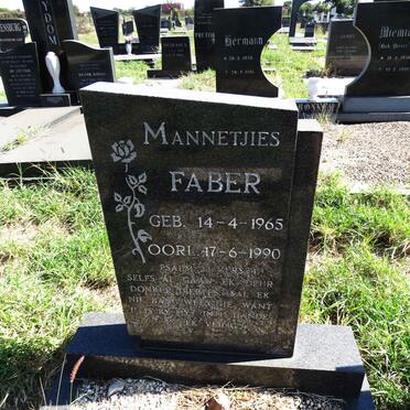 FABER Mannetjies 1965-1990