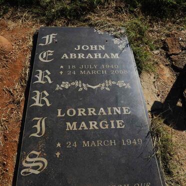 FERRIS John Abraham 1940-2008 & Lorraine Margie 1949- 