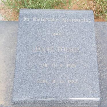 FOURIE Jannie 1906-1987